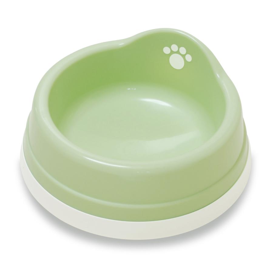 伊勢籐 すべり止め付きペット皿 小 ライトグリーン 犬・猫用 食器