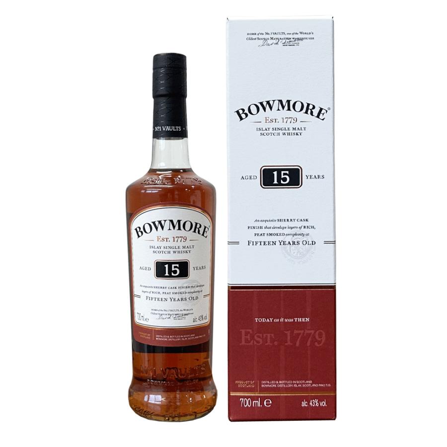 ボウモア　15年　シェリーカスク　フィニッシュ　43度　700ml　並行輸入品　BOWMORE　シェリー スコッチ ウイスキー ギフト　箱付　ウイスキー | ボウモア | 01