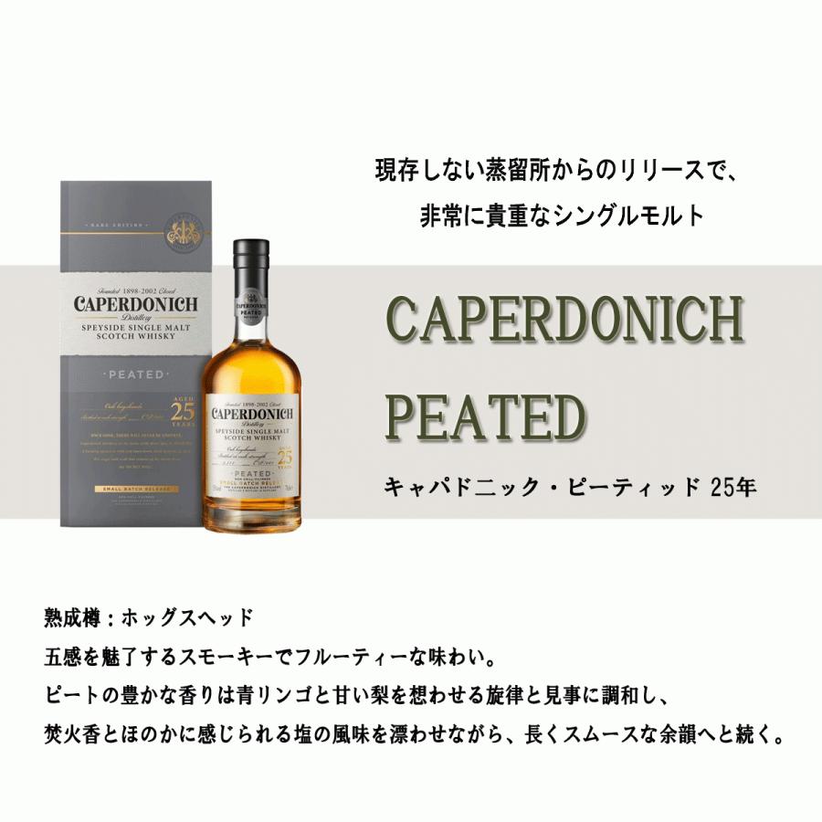 新品　CAPERDONICH 25年 PEATED ウイスキー　キャパドニック Amazon.co.jp: キャパドニック・ピーティッド25年 [ ウイスキー