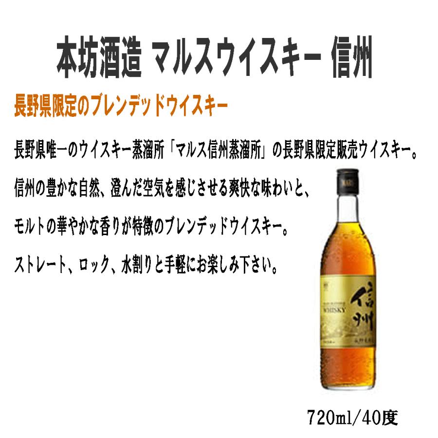 マルスウイスキー 信州 ブレンデッドウイスキー 720ml ギフト
