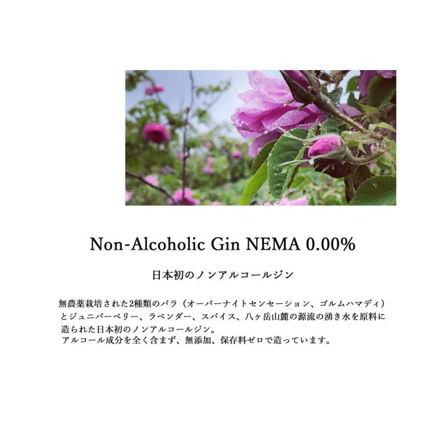 ノンアルコール ジン ネマ 0.00% スタンダード 500ml Non-Alcoholic Gin NEMA 0.00% 飲料 バラ カクテルベース｜teppa｜02