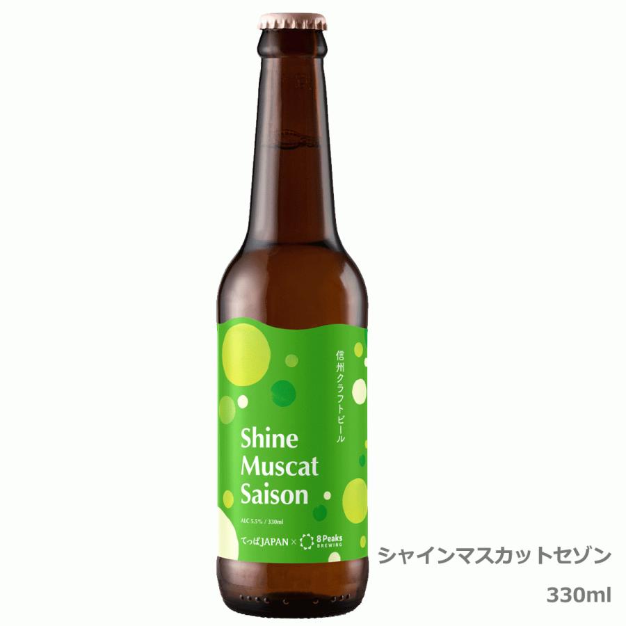 信州クラフトビール 4本セット 8PeaksBREWING × てっぱJAPAN シャインマスカットセゾン ナガノパープルセゾン 飲み比べセット　地ビール　エイトピークス　 |  | 05