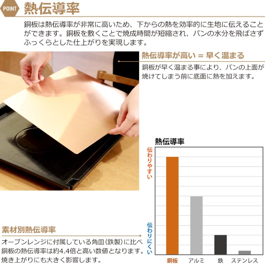 ZEOOR（ゼオール） パン焼き 銅板 240×360mm 0.8mm オーブン用 銅天板