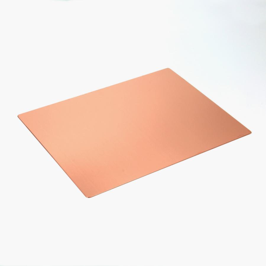 パンが美味しく焼ける 銅板 角皿プレート 天板 厚さ1.5mm 300×360mm クロワッサン ベーグル ホットケーキ作りの画像