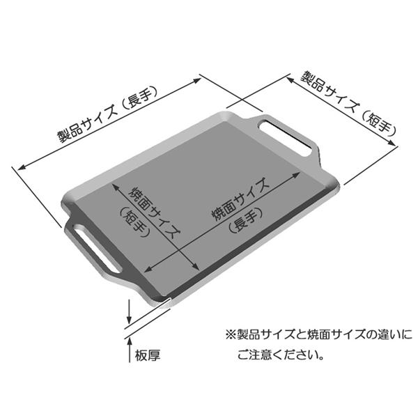 鉄板 キャンプ 鉄板プレート バーベキュー グリル ZEOOR 板厚4.5mm 400×350mm｜teppan-hiroba｜13