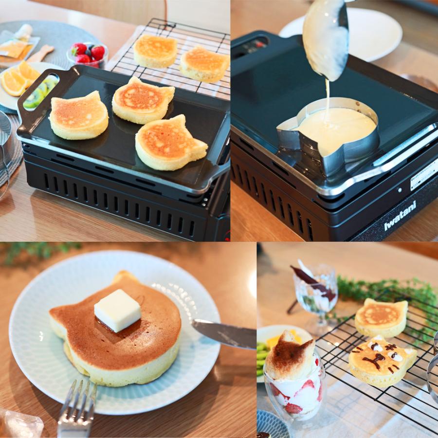 ZEOOR（ゼオール） パンケーキリング セルクル 猫型 ステンレス製