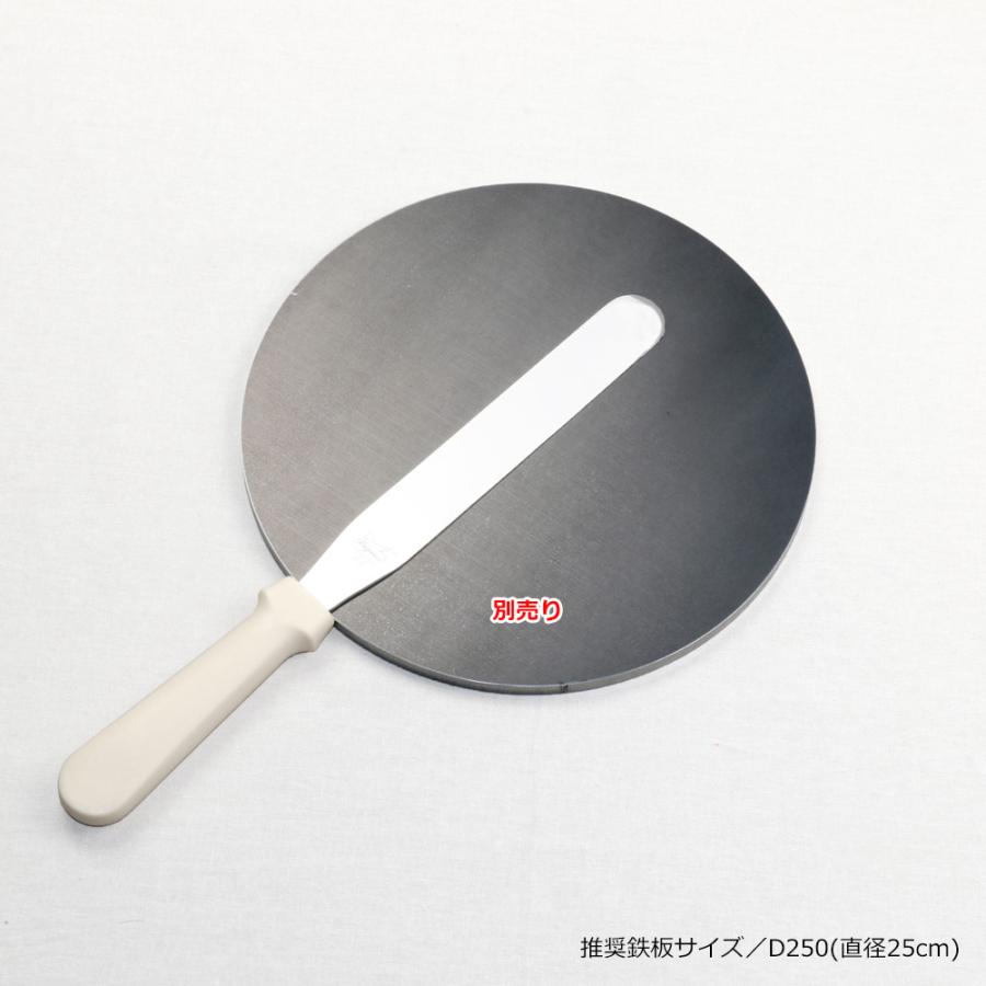 クレープ 鉄板 【板厚9ミリ 直径400ミリ】トンボ パレットナイフ 楽天市場】クレープ 鉄板 4点フルセット トンボ スパチュラ