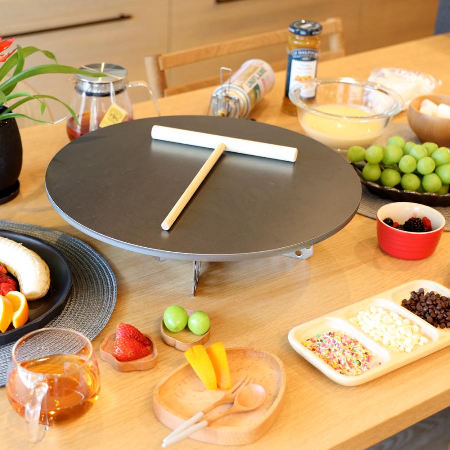 業務用クレープメーカー 直径40cm ヘラ・トンボ付き 電気クレープ焼き