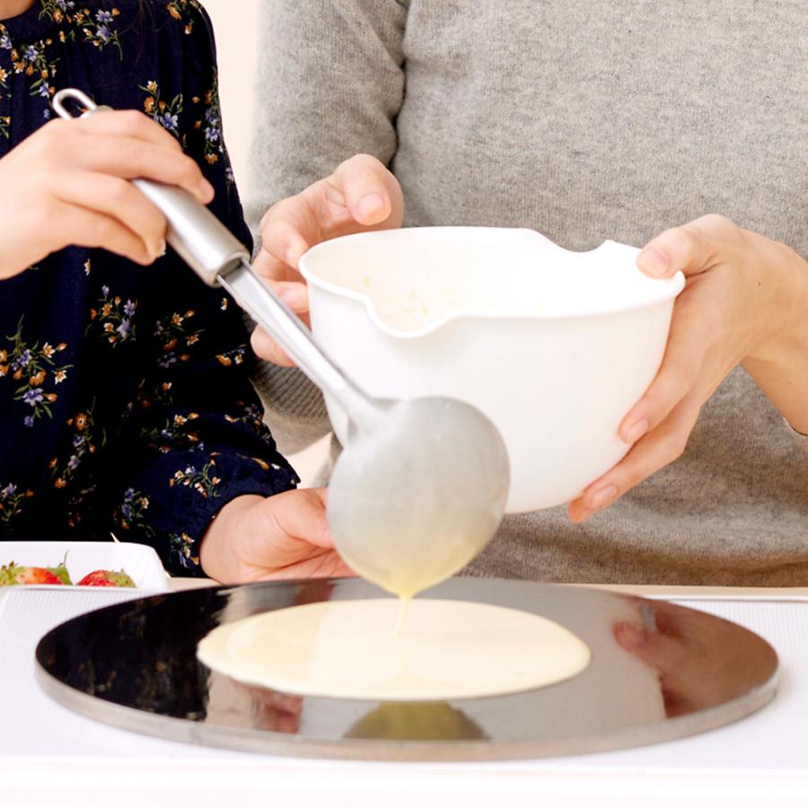 美品　クレープ焼器　ガス　炎調整空気穴付き　クレープ鉄板付き ZEOOR（ゼオール） クレープ 鉄板 クレープメーカー クレープ焼き器 板
