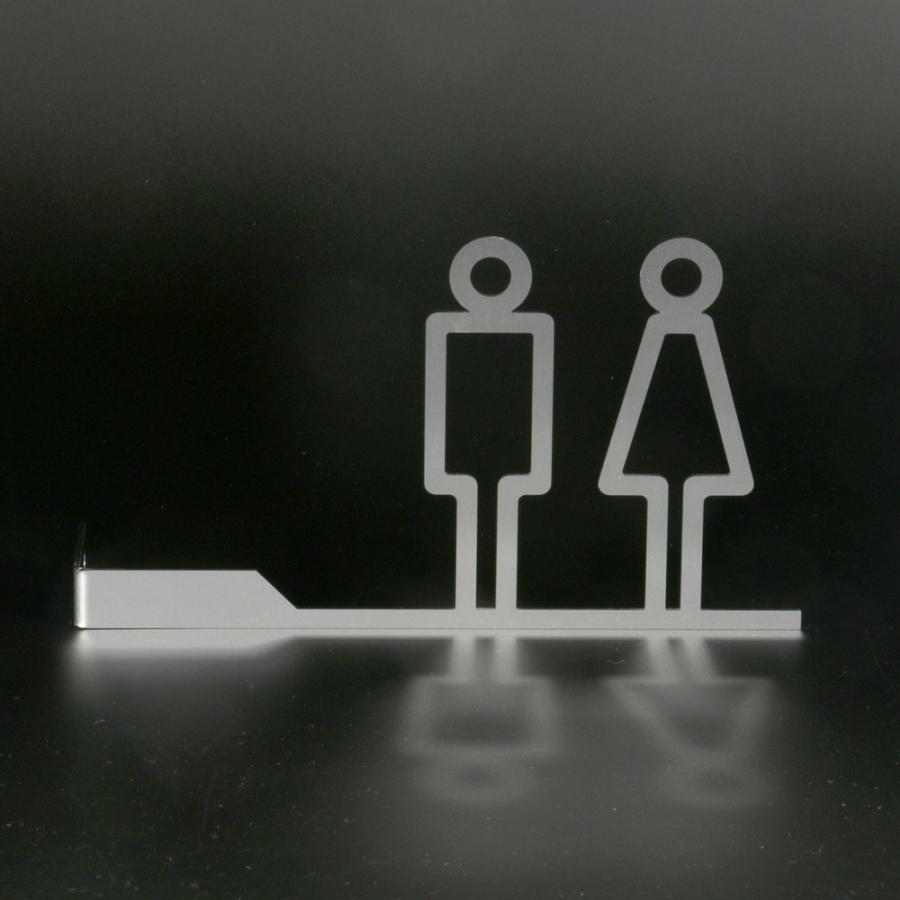 ステンレス金具男女トイレピクト トイレサイン ピクトグラム 男女 突き出し トイレマーク おしゃれ