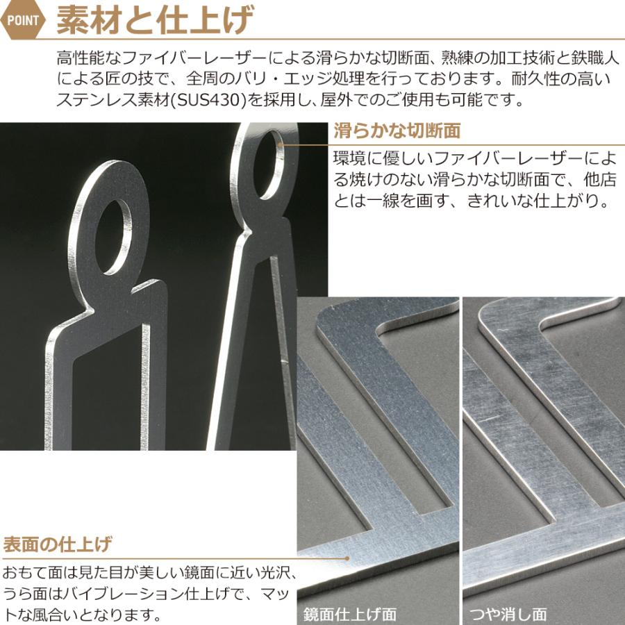 トイレサイン ピクトグラム 男女 突き出し トイレマーク おしゃれ