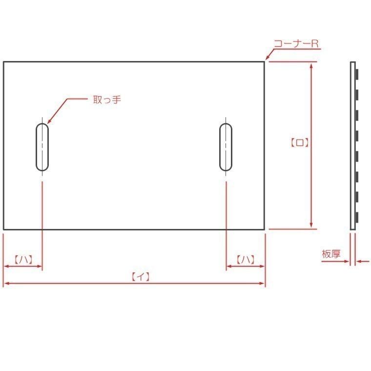 グリストラップ蓋　ステンレス縞板　板厚4.5mm　500×850mm　オーダーサイズ製作　Aタイプ