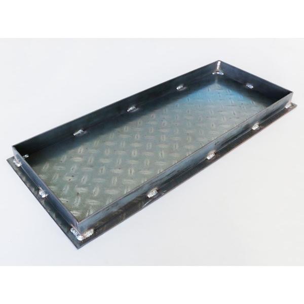 縞鋼板 板厚4.5mm グリストラップ蓋　400×500(mm) オーダーサイズ製作 400×500(mm)以下 ご指定の寸法で製作致します。