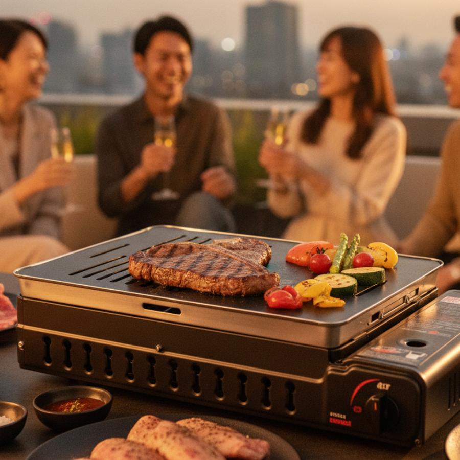 ZEOOR（ゼオール） イワタニ CB-WBG-1 ワイドBBQグリル専用 極厚鉄板