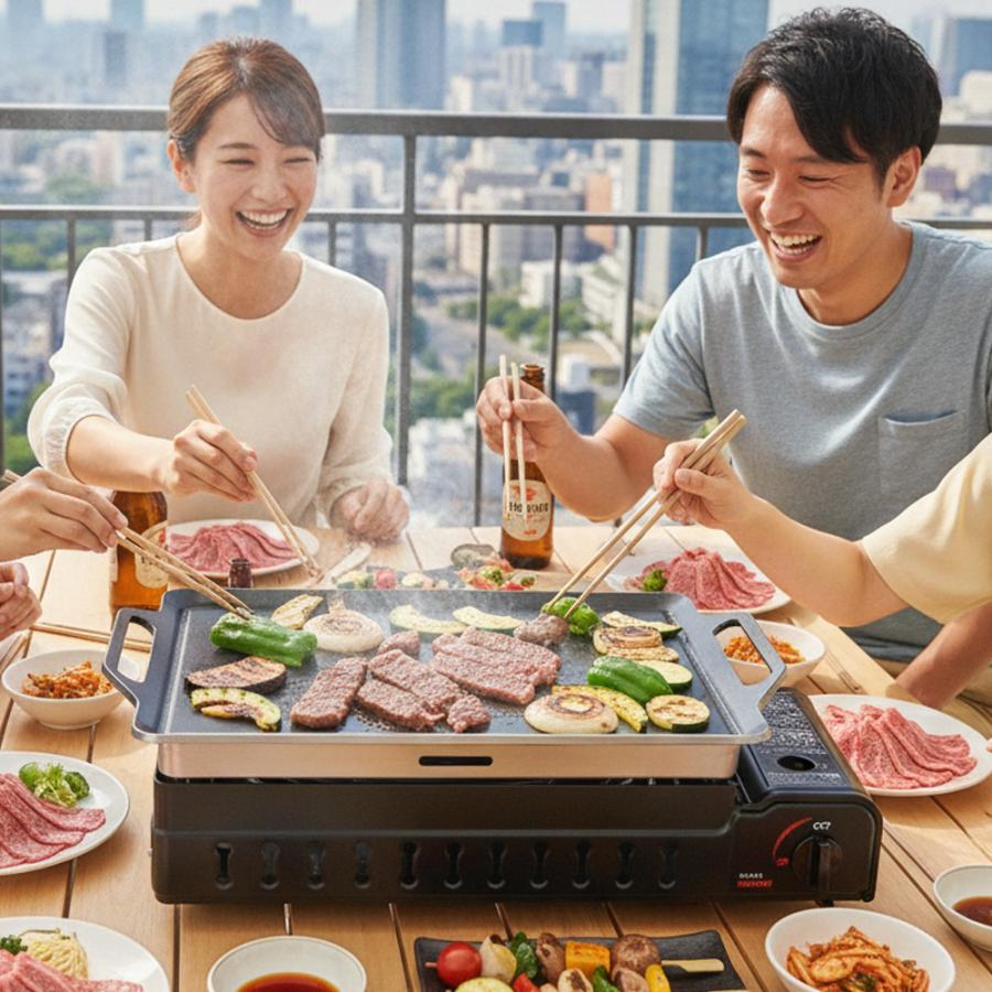 ZEOOR（ゼオール） イワタニ CB-WBG-1 ワイドBBQグリル専用 極厚鉄板