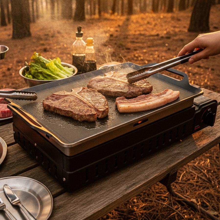 ZEOOR（ゼオール） イワタニ CB-WBG-1 ワイドBBQグリル専用 極厚鉄板