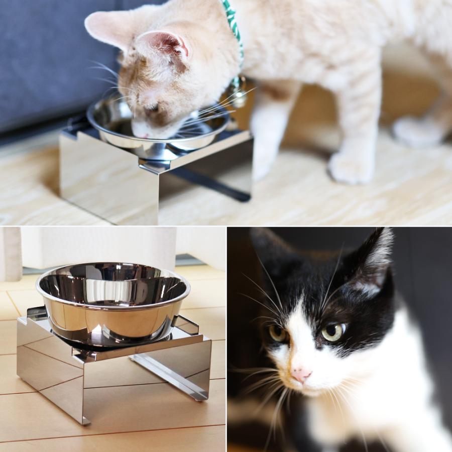 犬 猫 ペット用 食器台 ステンレス フードボウル スタンド ペット 食器皿 おしゃれ 台座 高さ調整 |  | 07