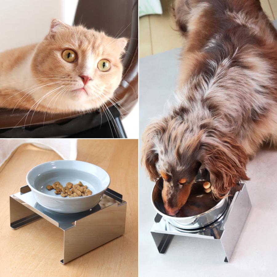 犬 猫 ペット用 食器台 ステンレス フードボウル スタンド ペット 食器皿 おしゃれ 台座 高さ調整 |  | 08