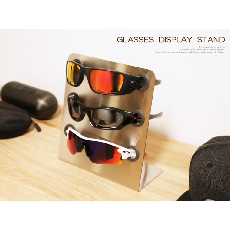 眼鏡スタンド サングラス スタンド ディスプレイ コレクション 3本用