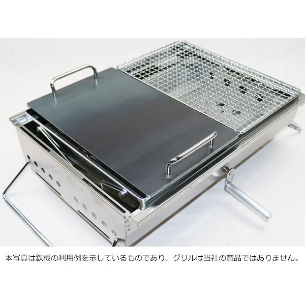 BBQ鉄板 極厚    台付き ZEOOR（ゼオール） 極厚バーベキュー鉄板 リフトアップ BBQ BOX 専用