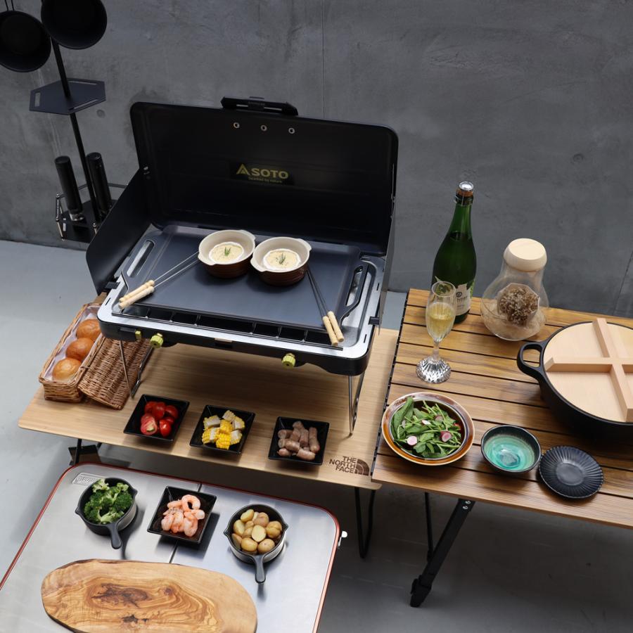 ソト(SOTO) レギュレーター2バーナー　ゼオール極厚バーベキュー鉄板セット❗️ 楽天市場】【レビューを書いて500円OFFクーポン】 ZEOOR