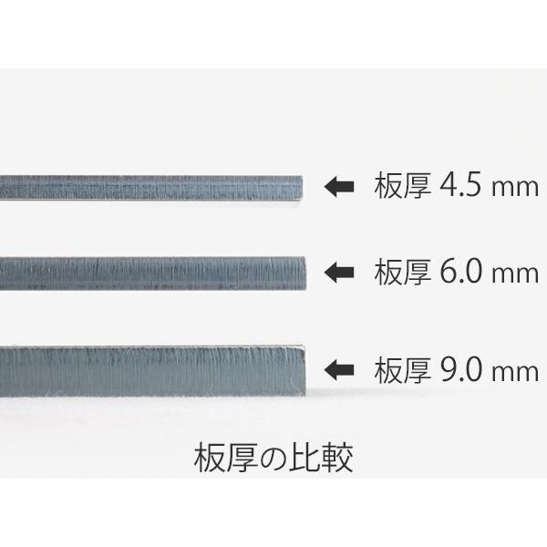 厚み6ミリ 鉄板 3辺フチ加工 75cm×55cm 鉄板のみです