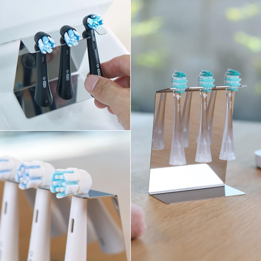 ZEOOR（ゼオール） 電動歯ブラシスタンド ステンレス 替えブラシ
