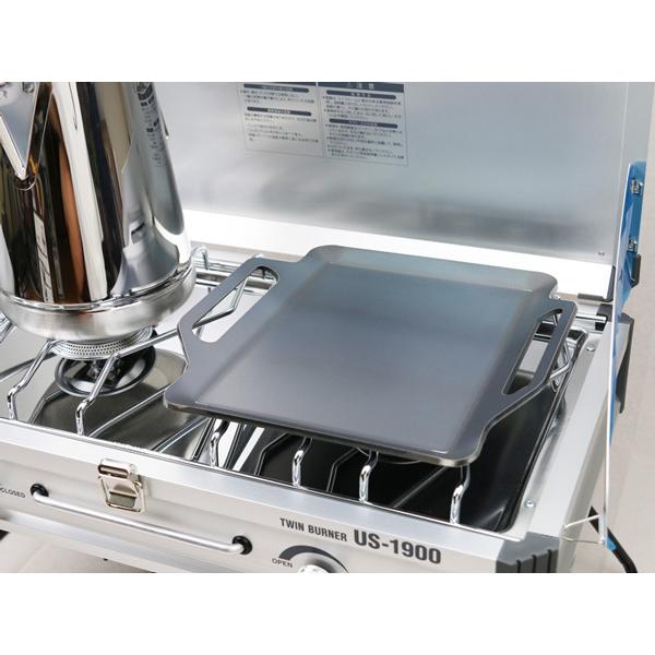 極厚バーベキュー鉄板 グリルプレート 板厚6mm ユニフレームUS-1900対応 ZEOOR ユニフレーム ツインバーナー US-1900 対応 極厚