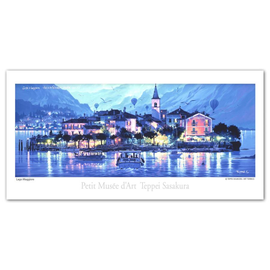 ロングポストカード ラゴ マジョーレ Longcard 笹倉鉄平ちいさな絵画館museumshop 通販 Yahoo ショッピング