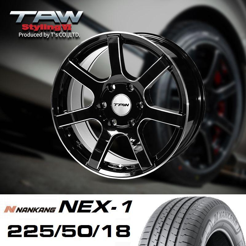 ハイエース 200系 ホイールタイヤセット TAW Styling6 18X8.0J+37