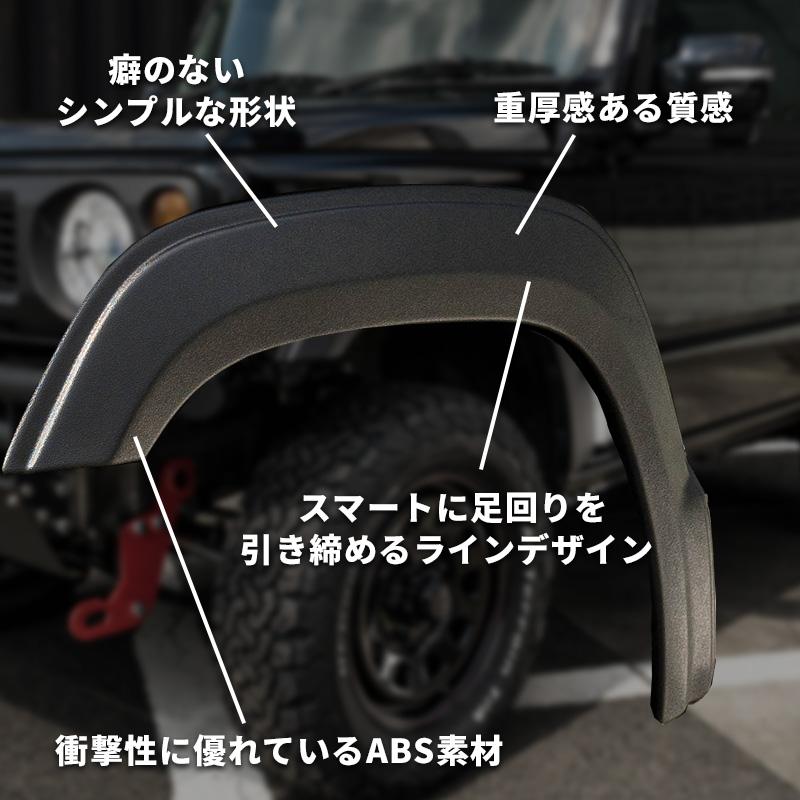 新型 ジムニー JB64 オーバーフェンダー(片側出幅10mm) ワイド 新型 ジムニー JB64 オーバーフェンダー(片側出幅10mm) ワイド