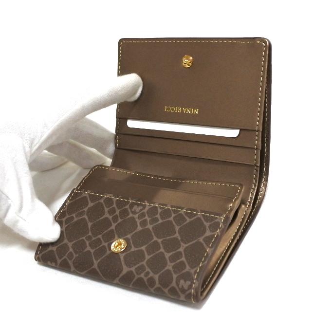 Nina Ricci ニナリッチ 財布 二つ折り ボックス小銭入れ レディース 新品 ブロンズ Box ギャルソン 四角 012br テラジウム 通販 Yahoo ショッピング