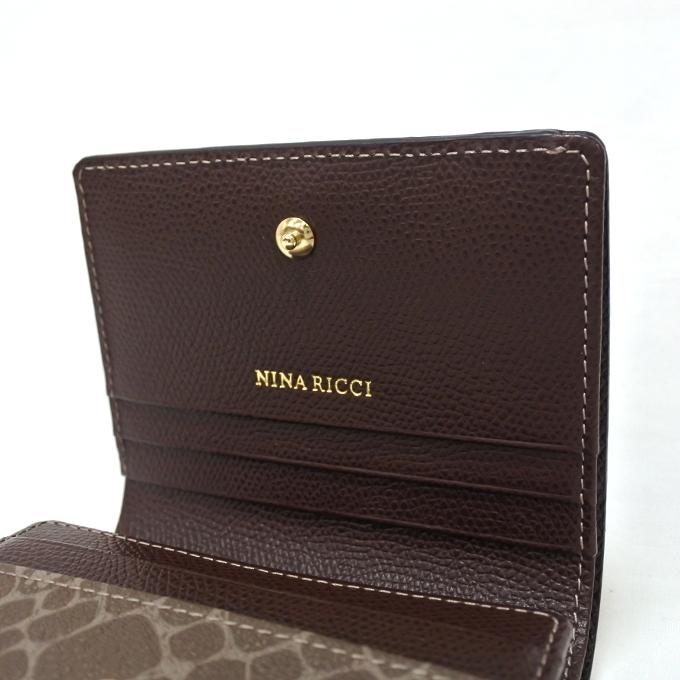 NINA RICCI（ニナ・リッチ） 財布 二つ折り ボックス型小銭入れ