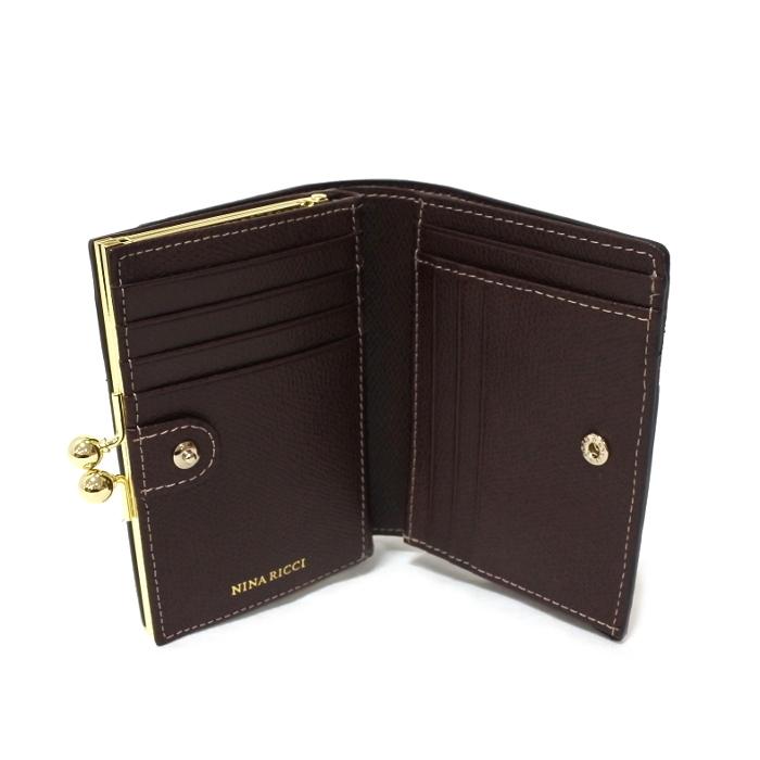 NINA RICCI ニナリッチ 財布 二つ折り がま口 レディース 新品 NINA RICCI ニナリッチ 財布 二つ折り がま口 レディース 新品