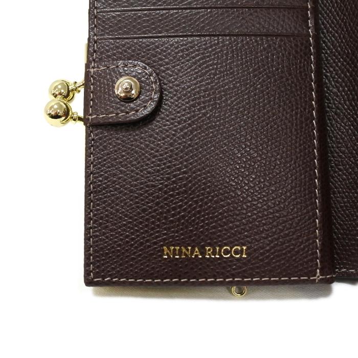 NINA RICCI ニナリッチ 財布 二つ折り がま口 レディース 新品 NINA RICCI ニナリッチ 財布 二つ折り がま口 レディース 新品