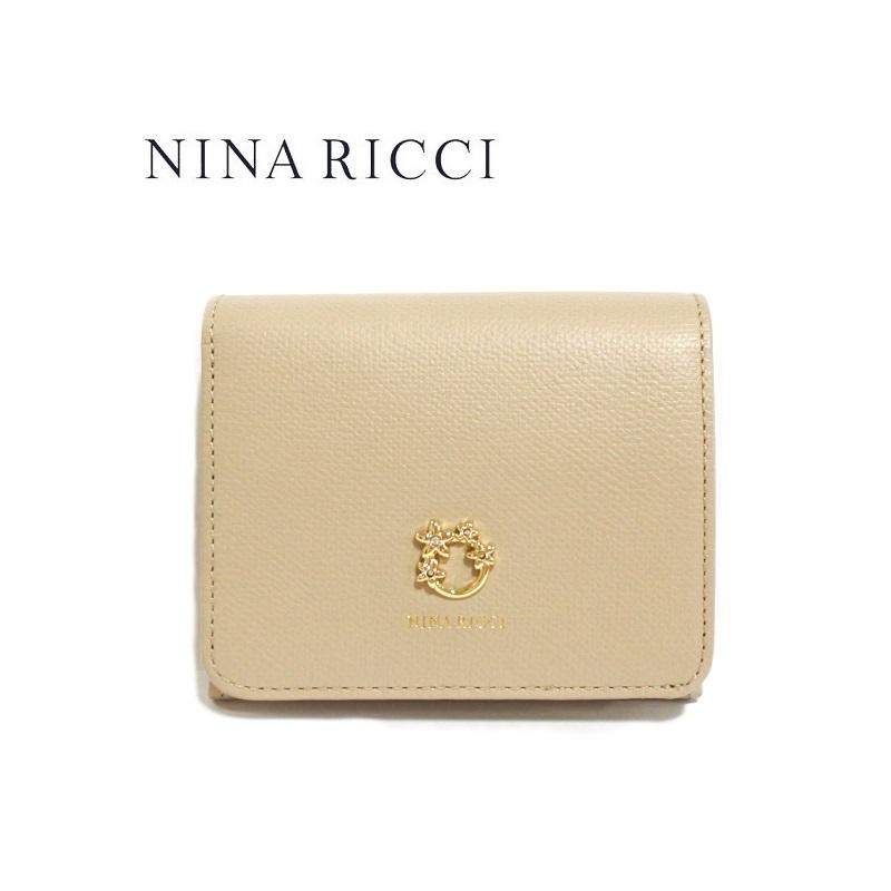NINA RICCI ニナリッチ 財布 二つ折り ボックス型小銭入れ NINA RICCI ニナリッチ 財布 二つ折り ボックス型小銭入れ