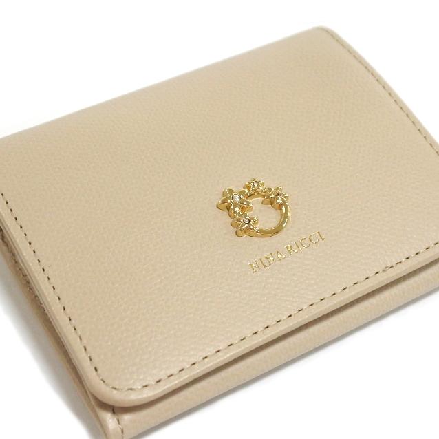 NINA RICCI ニナリッチ 財布 二つ折り ボックス型小銭入れ NINA RICCI ニナリッチ 財布 二つ折り ボックス型小銭入れ