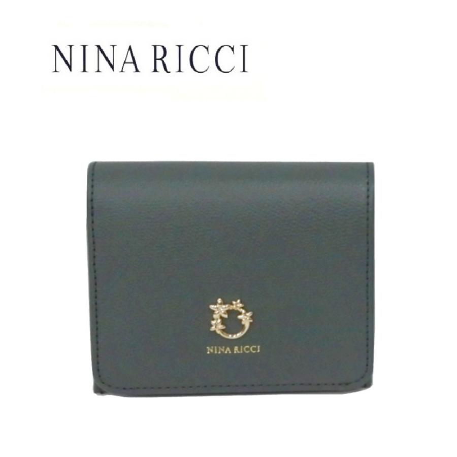 NINA RICCI ニナ・リッチ 二つ折り財布 財布 二つ折り ボックス型小銭入れ レディース グリーン ジャルダン パース box 四角 1160 ギフト プレゼント テラジウム - 通販 - Yahoo ショッピング