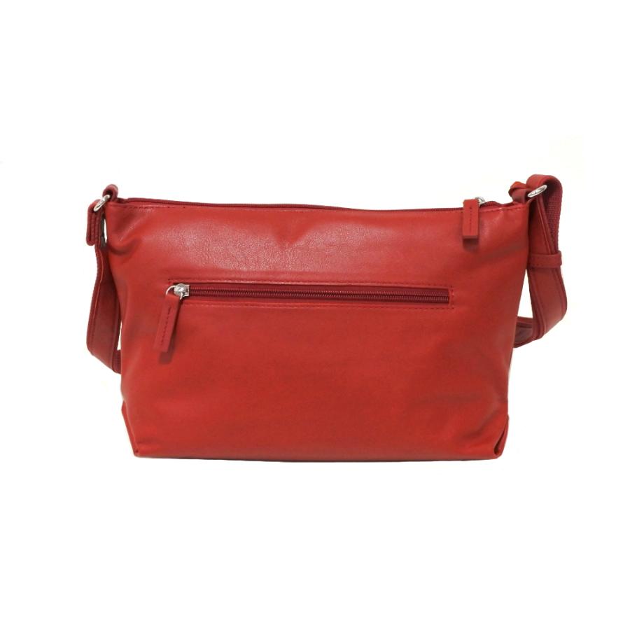 山羊革 ショルダーバッグ レディース ブラック オーク レッド 軽い