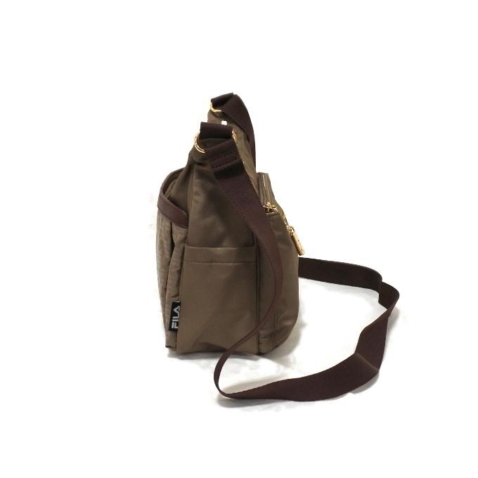 Fila フィラ 22春夏新色 ショルダーバッグ ロンド ツイルナイロン レディース 7681 ポケット多い 軽い 斜め掛け たくさん入る