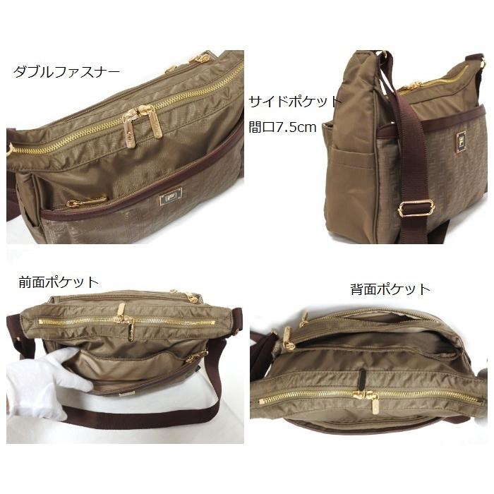 Fila フィラ 22春夏新色 ショルダーバッグ ロンド ツイルナイロン レディース 7681 ポケット多い 軽い 斜め掛け たくさん入る