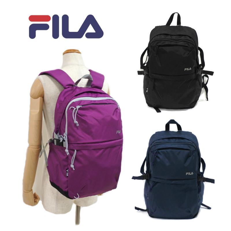 【色: パープル】NICOLE&DORIS リュック レディース 防犯 リュック FILA（フィラ） 多機能 リュック レディース ナイロン デイパック