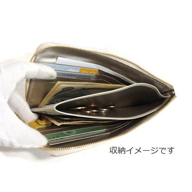 L字ファスナー 長財布 薄型 グリーン レディース ピッグエナメル L字ファスナー 長財布 薄型 グリーン レディース ピッグエナメル