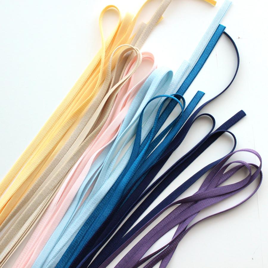 3m巻き【6mm幅/10色】 No,4657 MOKUBA ストレッチサテンリボン 日本製  