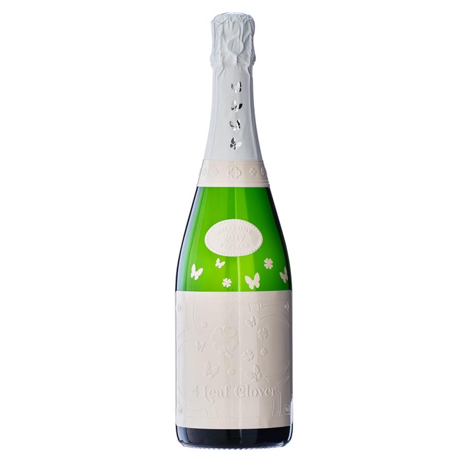 【送料無料】4リーフクローバー ブランドブラン ブリュット 750ml 高級シャンパン 辛口 甘口 お酒 酒 ギフト ブランドブラン 四葉のクローバー よつばの画像