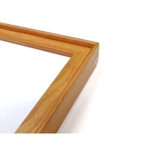 〔 長方形額 〕 木製額 高級木製長方形額 900×450mm チーク 縦横兼用額 前面アクリル仕様 額 額縁 フレーム【メーカー直送】の画像