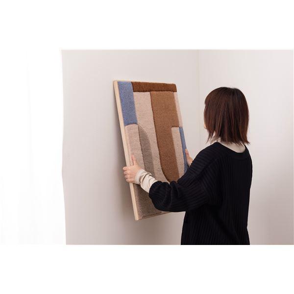 ウォールアート 約 幅52×奥行4×高さ72cm イエロー アートパネル インテリア ディスプレイ【メーカー直送】の画像