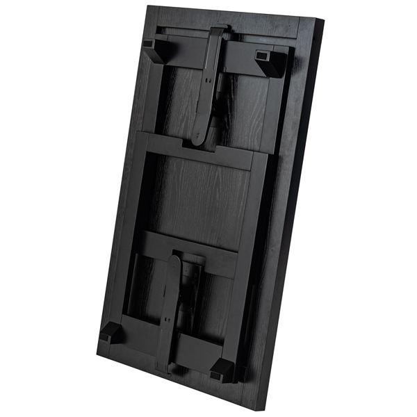 法事テーブル 約W95×D60×H60/9.5cm ブラック 折りたたみ式 完成品【メーカー直送】の画像