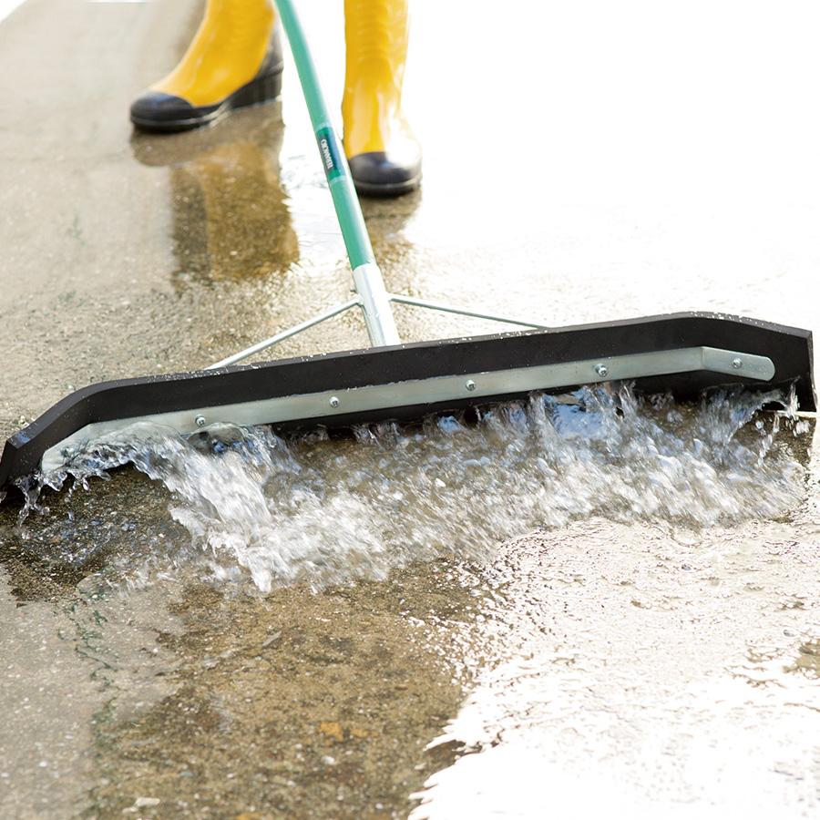 テラモト公式 水切りワイパー 床 ドライヤー スクイジー ゴム製ヘッド 幅広 120cm キャスターなし 業務用 | テラモト | 02