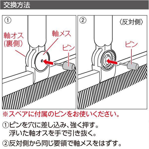 テラモト BM-2ホーキ26 スペアの交換方法